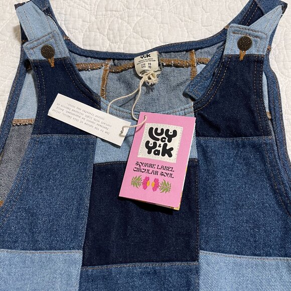 Lucy & Yak Blue Patchwork Mini Dress - Picture 2 of 5